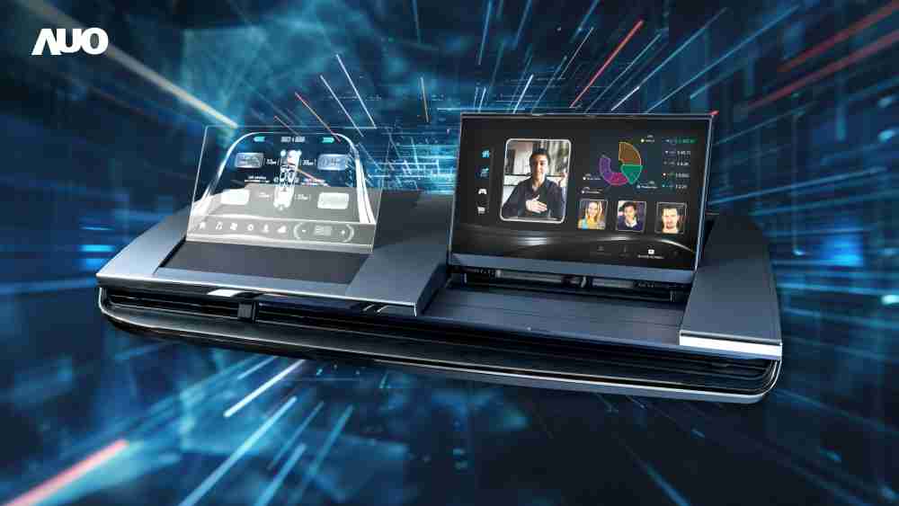 赏金国际Micro LED Display HMI解决方案打造透明Micro LED前座仪表，，呈现信息并保留驾驶视野开阔；亦为副驾驶座乘客打造收放自如的Micro LED屏幕，，在不影响显示质量的前提于显示区内建镜头，，让用户能与视讯对象直接眼神接触，，，，提供绝佳的双向沟通体验