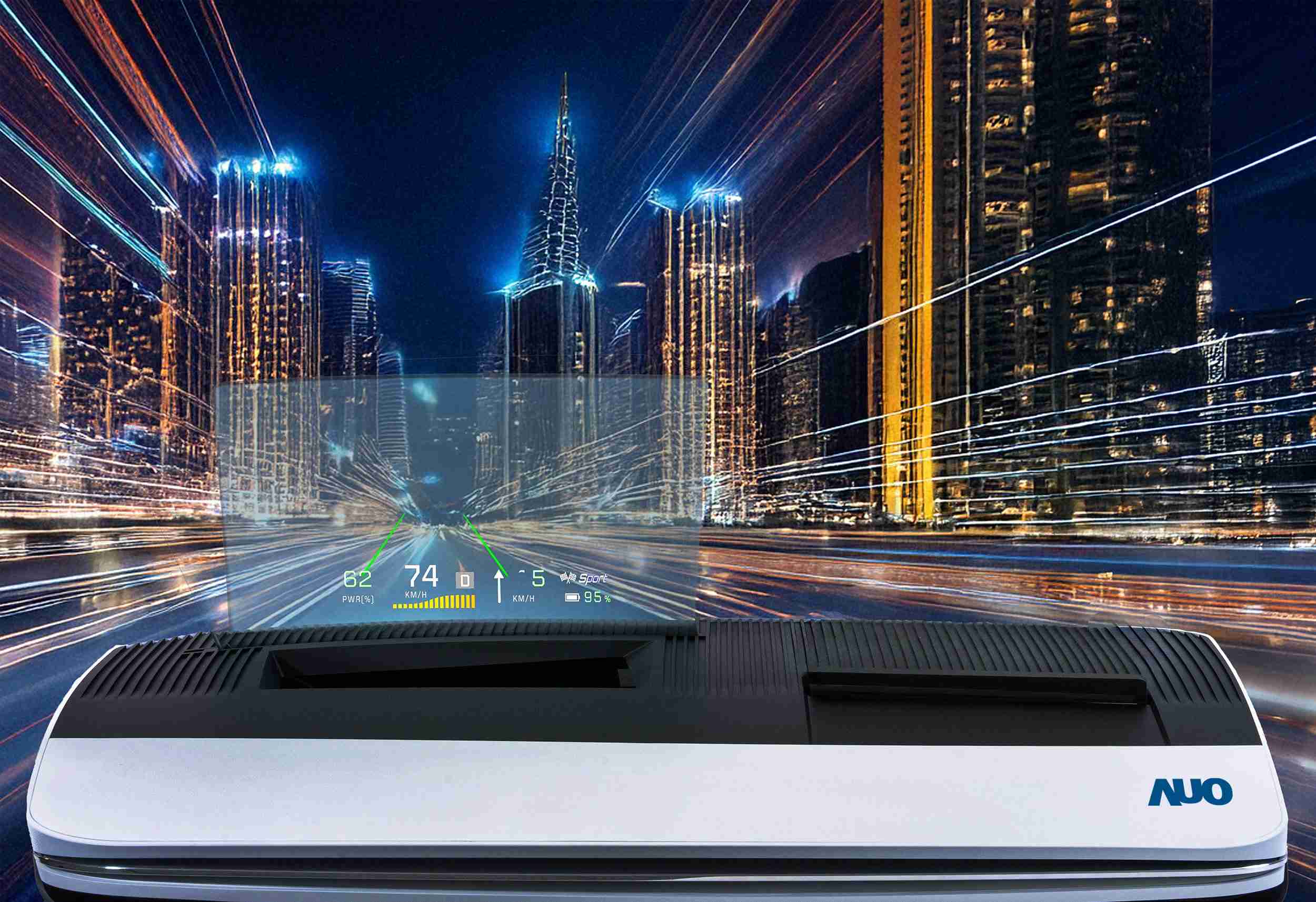 赏金国际推出13吋Micro LED抬头显示器，，，提供高入眼亮度、、、、高色彩饱和度的显示质量，，在阳光下或黑暗中都清晰可见，，，，并利用Micro LED模块体积小的优势，，解决车用空间有限的痛点