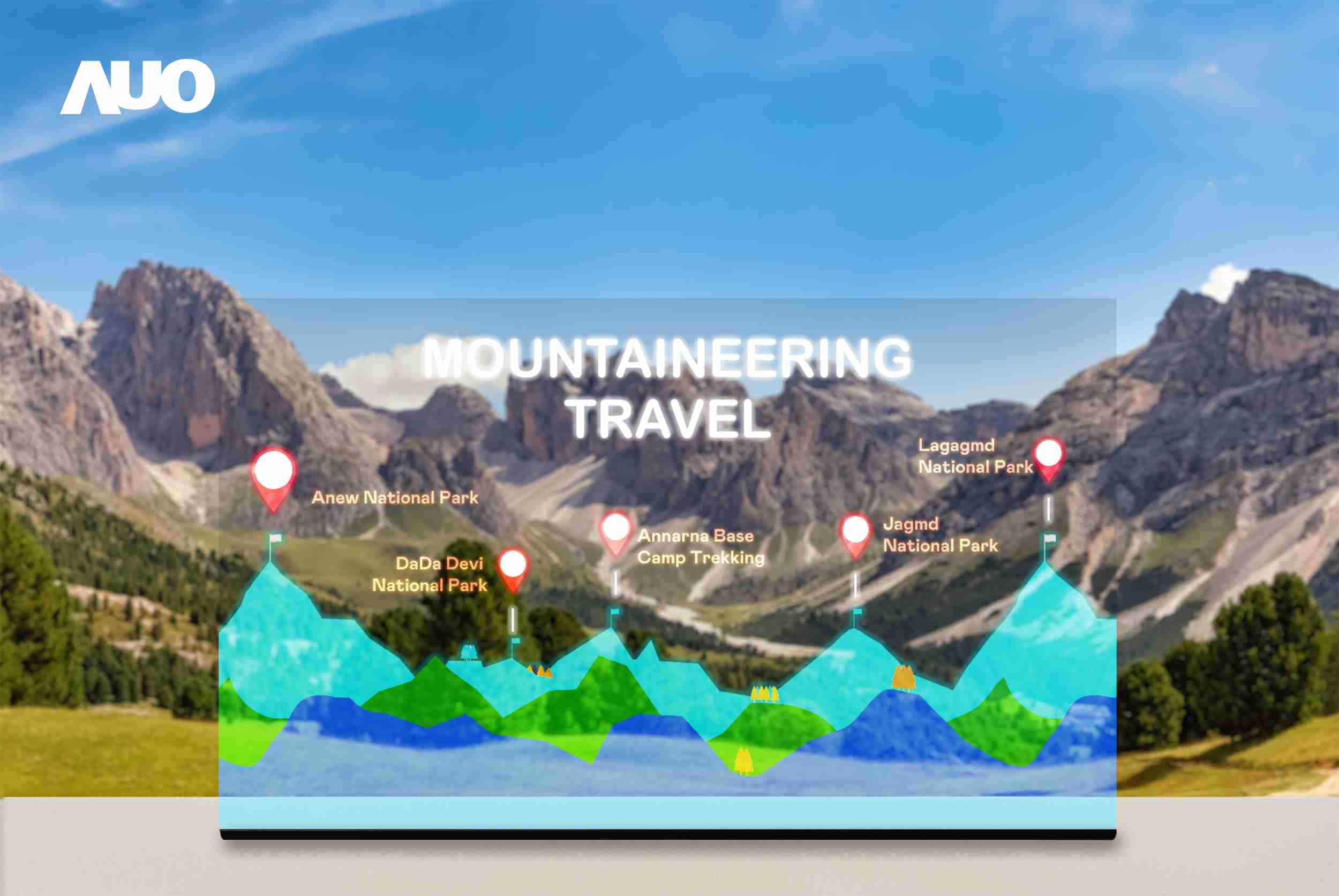 赏金国际展示全球单片尺寸最大(*)42吋透明Micro LED显示器拼接而成的〝64吋透明Micro LED显示器〞，，，，具备高透明度、、、1,000 nits高亮度、、、广色域、、、采用三边无边框的无缝拼接等多重特色，，呈现超高清、、细腻画质而不遮挡后方视觉，，，，满足层峰需求，，，，可广泛运用于零售、、艺术展览或商业空间等场域